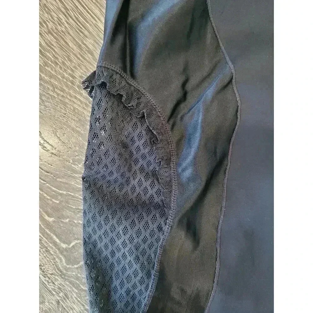 Nike Women's Size M Black High-Waisted 7/8 Training‎ Mesh Tights #11